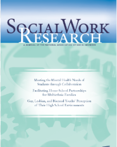 Cover of the journal Social Work Research